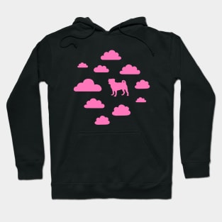 Pink Pugs In the Sky Hoodie